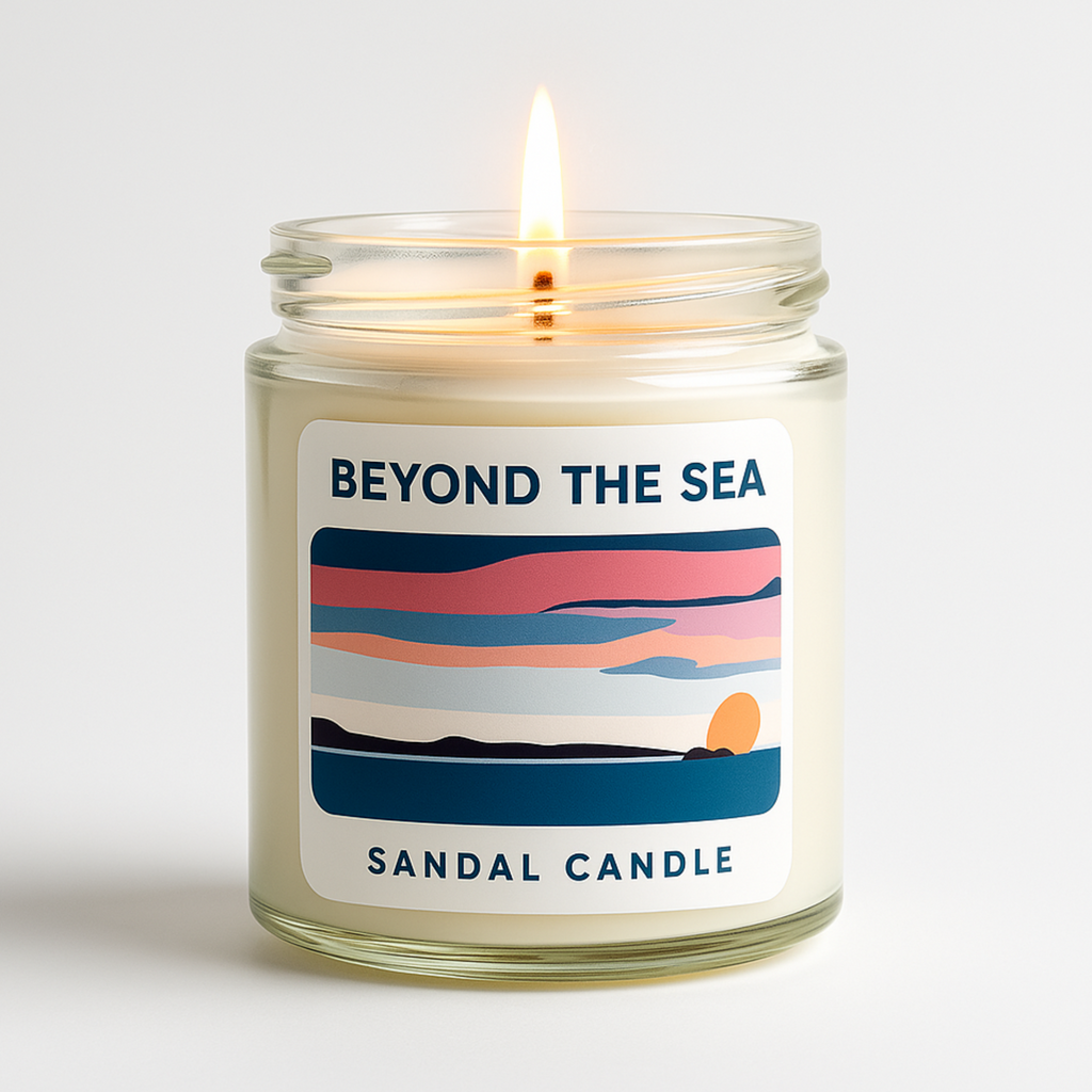 Beyond the Sea – Scented Candle, 9 oz Jar, Mahogany, Tobacco & Teakwood